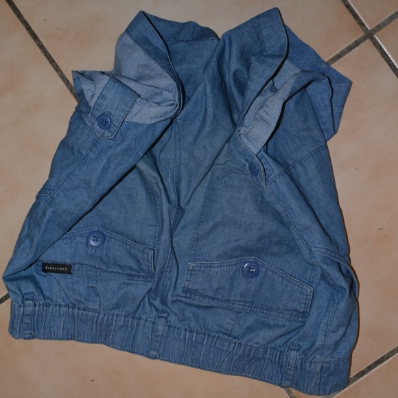 Sanctuary Blue Linen Shorts size XS - Picture 7 of 8